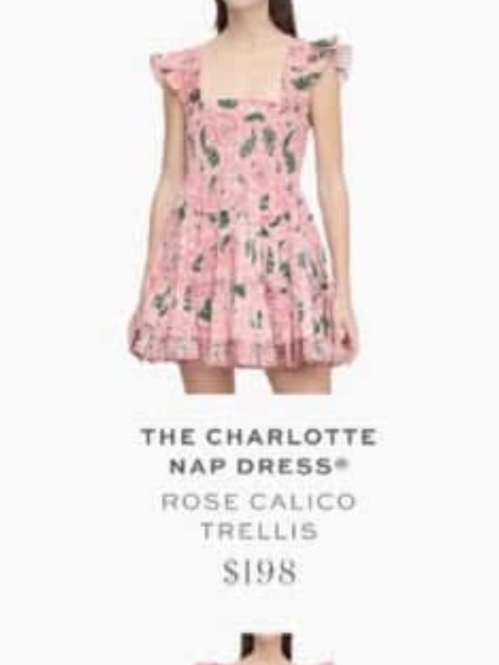 NWOT Hill House Home Charlotte Nap Dress XXS - Picture 4 of 6